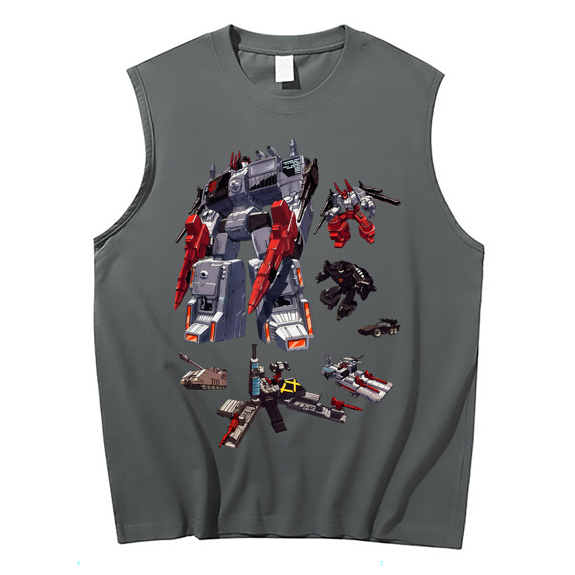 （画像用） Transformers トランスフォーマー コットン100％タンクトップ（フロントプリント）